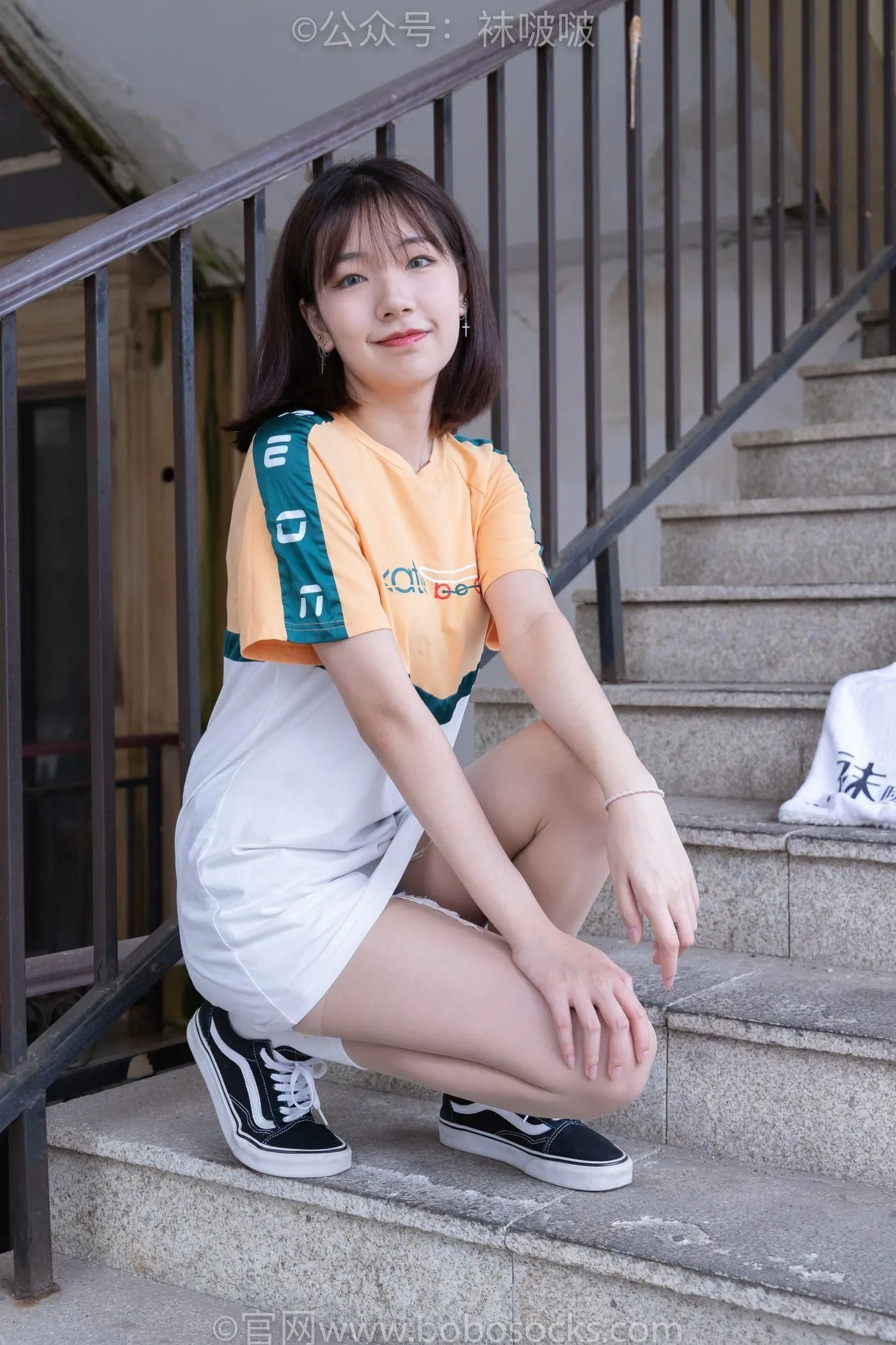 [BoBoSocks袜啵啵]NO.069 小甜豆-vans板鞋、白棉袜、肉丝 [135P]插图2